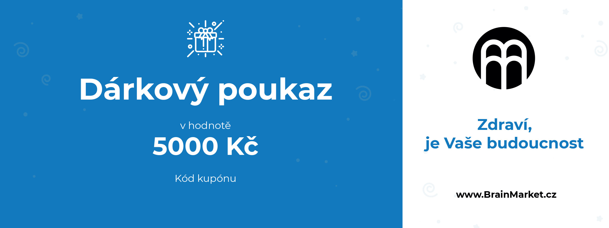 darkový poukaz BrainMarket 5000 kc